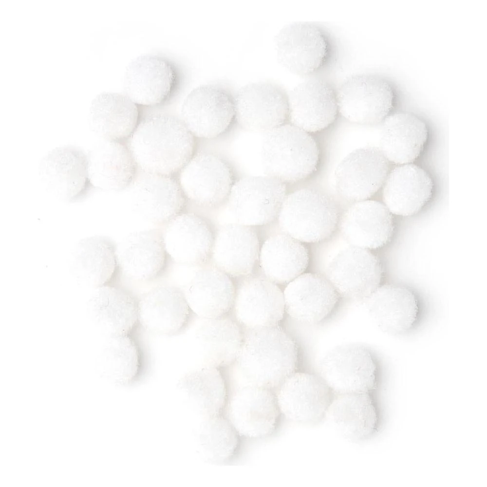 Various Cousin White Pom Poms 5mm 40000791 3 Various Cousin White Pom Poms 5mm 40000791