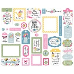 Echo Park Fairy Garden Frames And Tags Fg338025* -Simon Says Stamp 0002198675