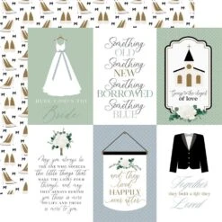 Echo Park Wedding Bells 12 X 12 Collection Kit Wbl335016 -Simon Says Stamp 0002198781