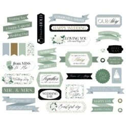 Echo Park Wedding Bells Titles And Phrases Wbl335032* 7 Echo Park Wedding Bells Titles And Phrases Wbl335032* -Simon Says Stamp 0002198812