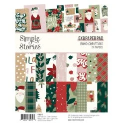 Simple Stories Boho Christmas 6 X 8 Paper Pad 20615