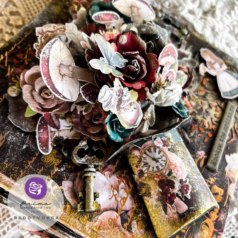 Prima Marketing Lost In Wonderland Ribbons 665180* 6 Prima Marketing Lost In Wonderland Ribbons 665180* - Image 4