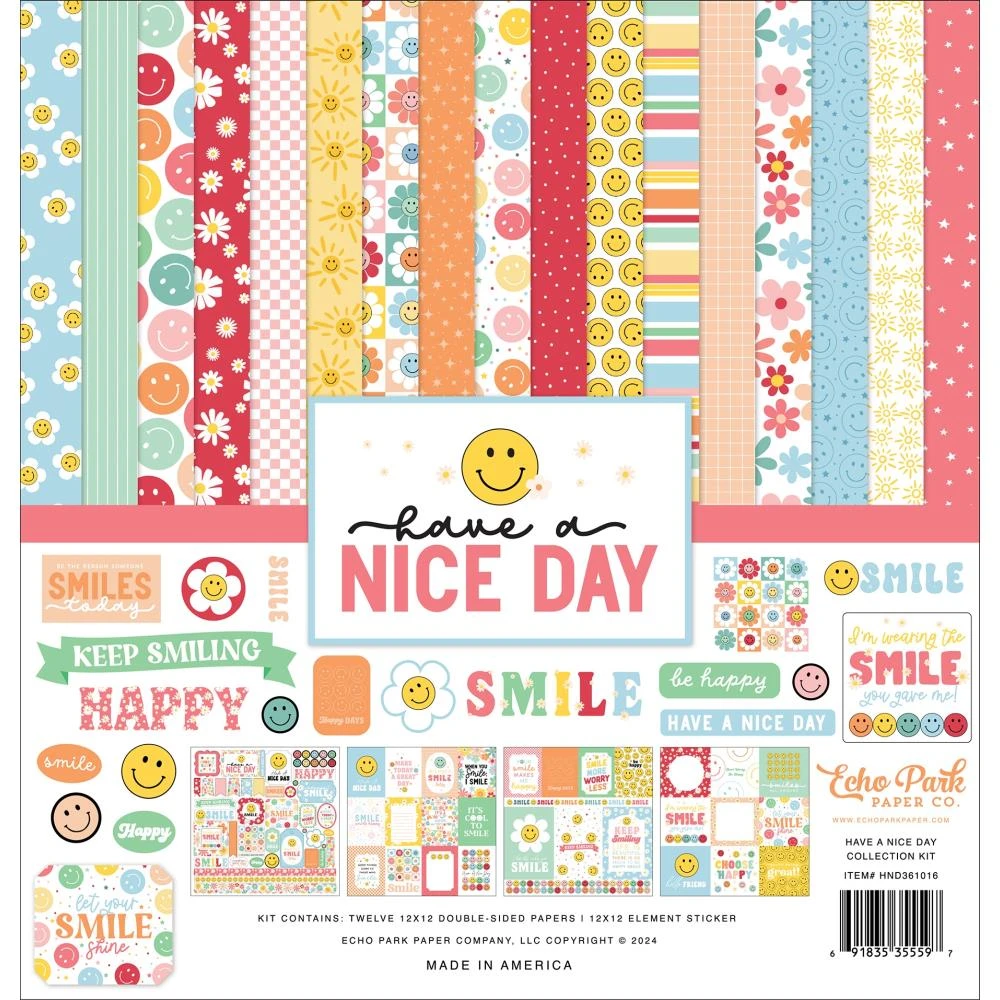 Echo Park Have A Nice Day 12 X 12 Collection Kit Hnd361016* 3 Echo Park Have A Nice Day 12 X 12 Collection Kit Hnd361016*
