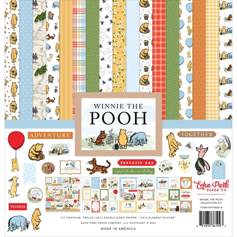 Echo Park Winnie The Pooh 12 X 12 Collection Kit Wtp363016 3 Echo Park Winnie The Pooh 12 X 12 Collection Kit Wtp363016