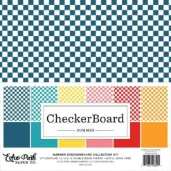 Echo Park Summer Checkerboard 12 X 12 Collection Kit Csu373016*
