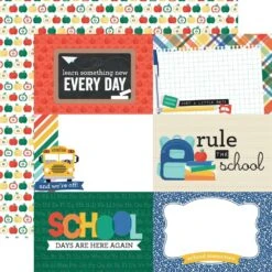 Echo Park Off To School 12 X 12 Collection Kit Ots370016 -Simon Says Stamp 0002227185