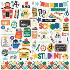 Echo Park Off To School 12 X 12 Collection Kit Ots370016 -Simon Says Stamp 0002227198