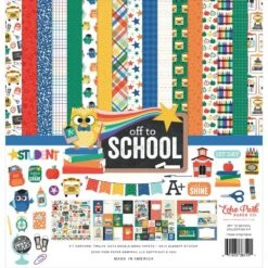 Echo Park Off To School 12 X 12 Collection Kit Ots370016
