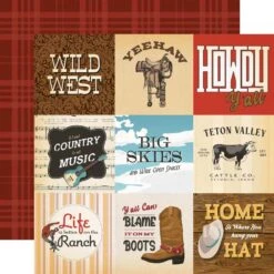 Carta Bella Cowboys 12 X 12 Collection Kit Cbcbs371016 23 Carta Bella Cowboys 12 X 12 Collection Kit Cbcbs371016 -Simon Says Stamp 0002227242