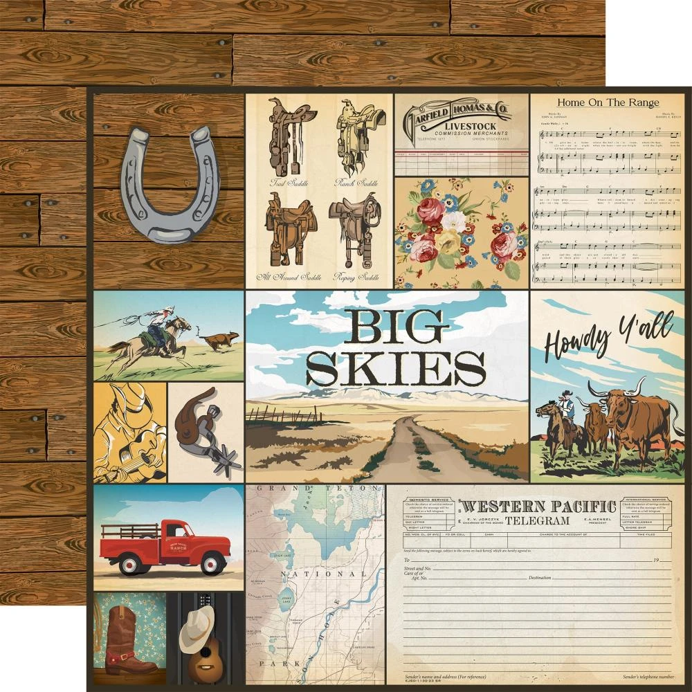 Carta Bella Cowboys 12 X 12 Collection Kit Cbcbs371016 4 Carta Bella Cowboys 12 X 12 Collection Kit Cbcbs371016 - Image 2