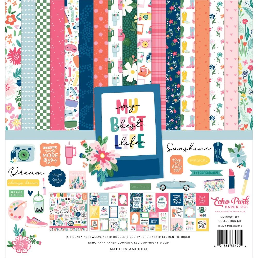 Echo Park My Best Life 12 X 12 Collection Kit Mbl367016* 3 Echo Park My Best Life 12 X 12 Collection Kit Mbl367016*
