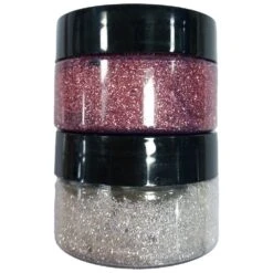 Crafter's Companion Floral Elegance Pink And Silver Glitter Pastes S-fe-glipa*