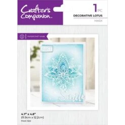 Crafter's Companion Decorative Lotus Mask Cc-mask-delot*