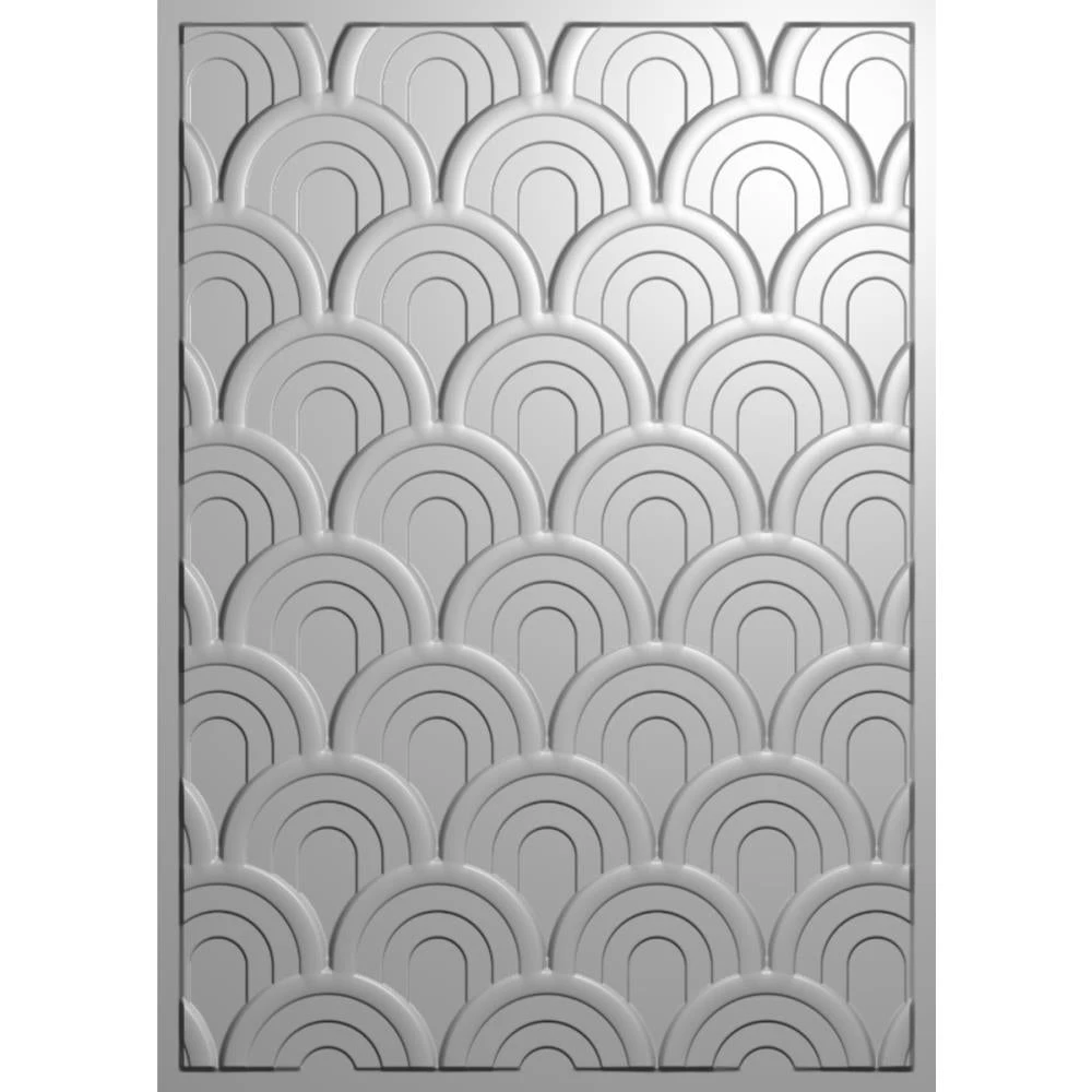 Crafter's Companion Seamless Scallops 5 X 7 3D Embossing Folder Cc-ef5-3d-sesc* 4 Crafter's Companion Seamless Scallops 5 X 7 3D Embossing Folder Cc-ef5-3d-sesc* - Image 2