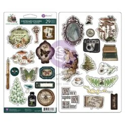 Prima Marketing Nature Academia Chipboard Stickers 664756*