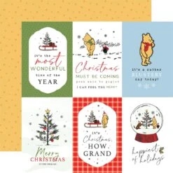Echo Park Winnie The Pooh Christmas 12 X 12 Collection Kit Wpc386016 18 Echo Park Winnie The Pooh Christmas 12 X 12 Collection Kit Wpc386016 -Simon Says Stamp 0002253659