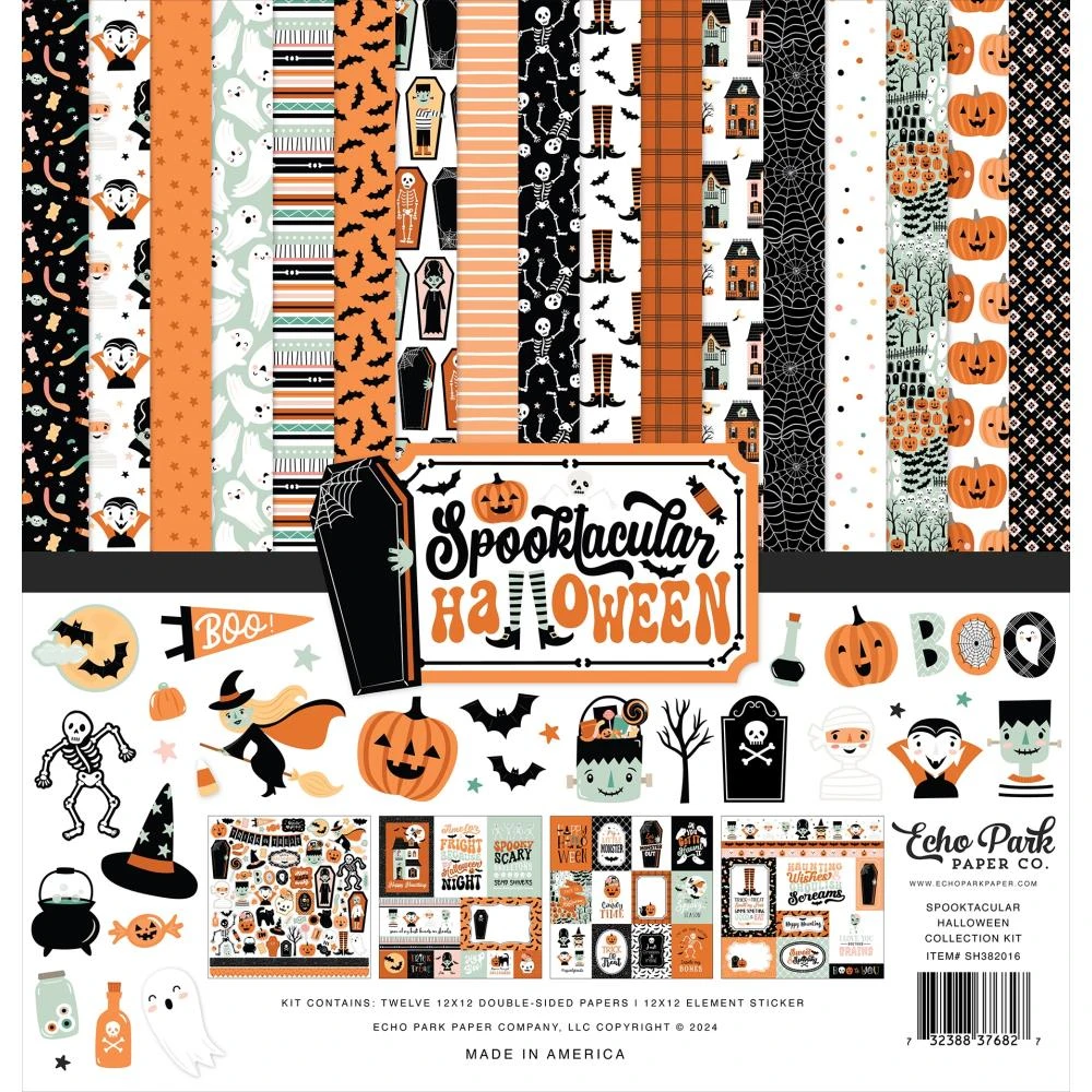 Echo Park Spooktacular Halloween 12 X 12 Collection Kit Sh382016* 3 Echo Park Spooktacular Halloween 12 X 12 Collection Kit Sh382016*