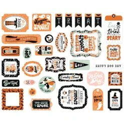 Echo Park Spooktacular Halloween Ephemera Sh382024* -Simon Says Stamp 0002253676