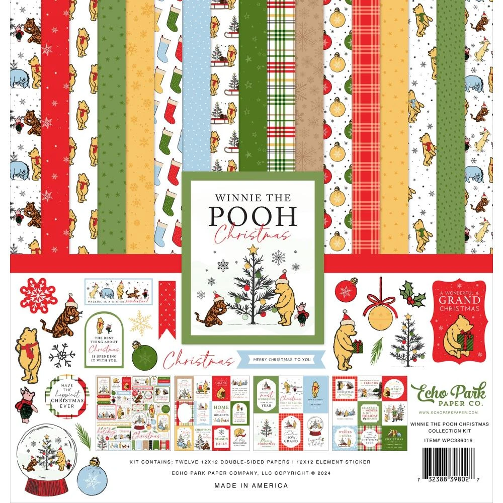 Echo Park Winnie The Pooh Christmas 12 X 12 Collection Kit Wpc386016 3 Echo Park Winnie The Pooh Christmas 12 X 12 Collection Kit Wpc386016