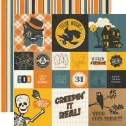 Simple Stories Vintage Scary Stories 12 X 12 Collection Kit 22800* -Simon Says Stamp 0002257536