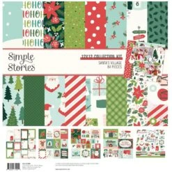 Simple Stories Santa's Village 12 X 12 Collection Kit 23000