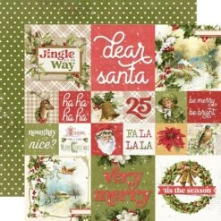 Simple Stories Vintage Yuletide 12 X 12 Collector's Essential Kit 23201 -Simon Says Stamp 0002258330
