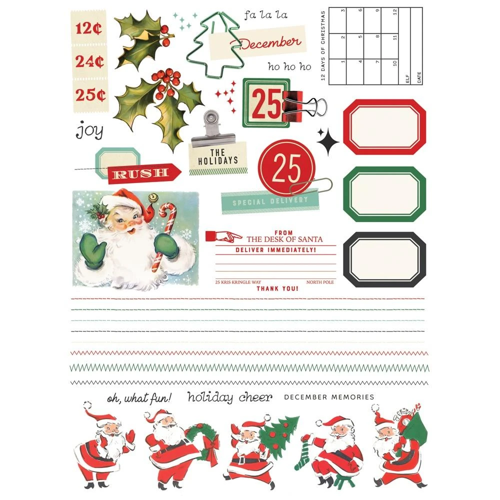 Simple Stories Vintage Holly Jolly Rub Ons 23326 5 Simple Stories Vintage Holly Jolly Rub Ons 23326 - Image 3