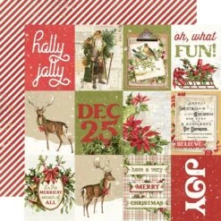 Simple Stories Vintage Yuletide 12 X 12 Collector's Essential Kit 23201 -Simon Says Stamp 0002258505