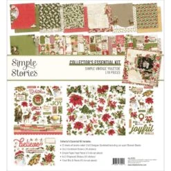 Simple Stories Vintage Yuletide 12 X 12 Collector's Essential Kit 23201