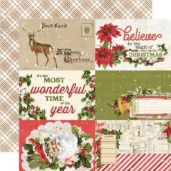 Simple Stories Vintage Yuletide 12 X 12 Collector's Essential Kit 23201 -Simon Says Stamp 0002258574