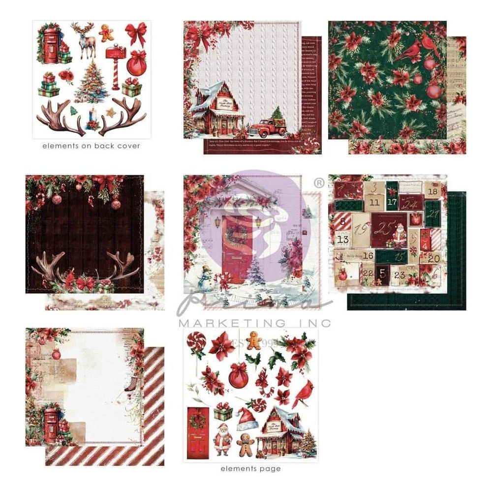 Prima Marketing From The North Pole 12 X 12 Paper Pad 670658* 4 Prima Marketing From The North Pole 12 X 12 Paper Pad 670658* - Image 2