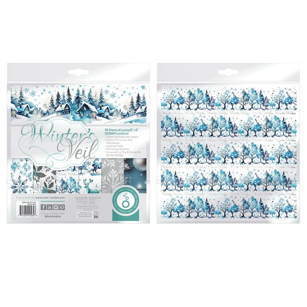 Tonic Winter's Veil 8 X 8 Paper Pad 5564e 4 Tonic Winter's Veil 8 X 8 Paper Pad 5564e - Image 2