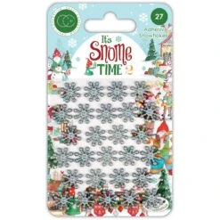 Craft Consortium It's Snome Time 2 Adhesive Snowflakes Ccaprl008*