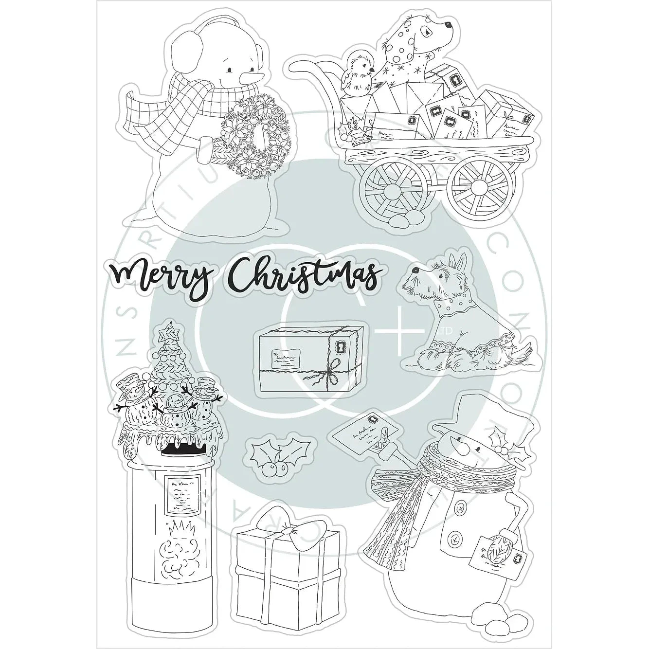 Craft Consortium Christmas Market Christmas Post Clear Stamps Ccstmp095 4 Craft Consortium Christmas Market Christmas Post Clear Stamps Ccstmp095 - Image 2