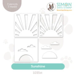 Simon Says Stamp Set Of 3 Stencils Sunshine 1035st Sunny Vibes 13 Simon Says Stamp Set Of 3 Stencils Sunshine 1035st Sunny Vibes -Simon Says Stamp 1035st ALT Sunshine Stencils Storeimage