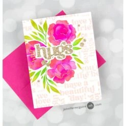 Altenew Whimsy Motif 3D Embossing Folder Alt8468 11 Altenew Whimsy Motif 3D Embossing Folder Alt8468 -Simon Says Stamp 1123 Sentiment Background 7 Video by Jennifer McGuire Ink