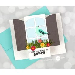 Altenew Through The Window Dies Alt8094 12 Altenew Through The Window Dies Alt8094 -Simon Says Stamp 1223 Display Card Video28 by Jennifer McGuire Ink