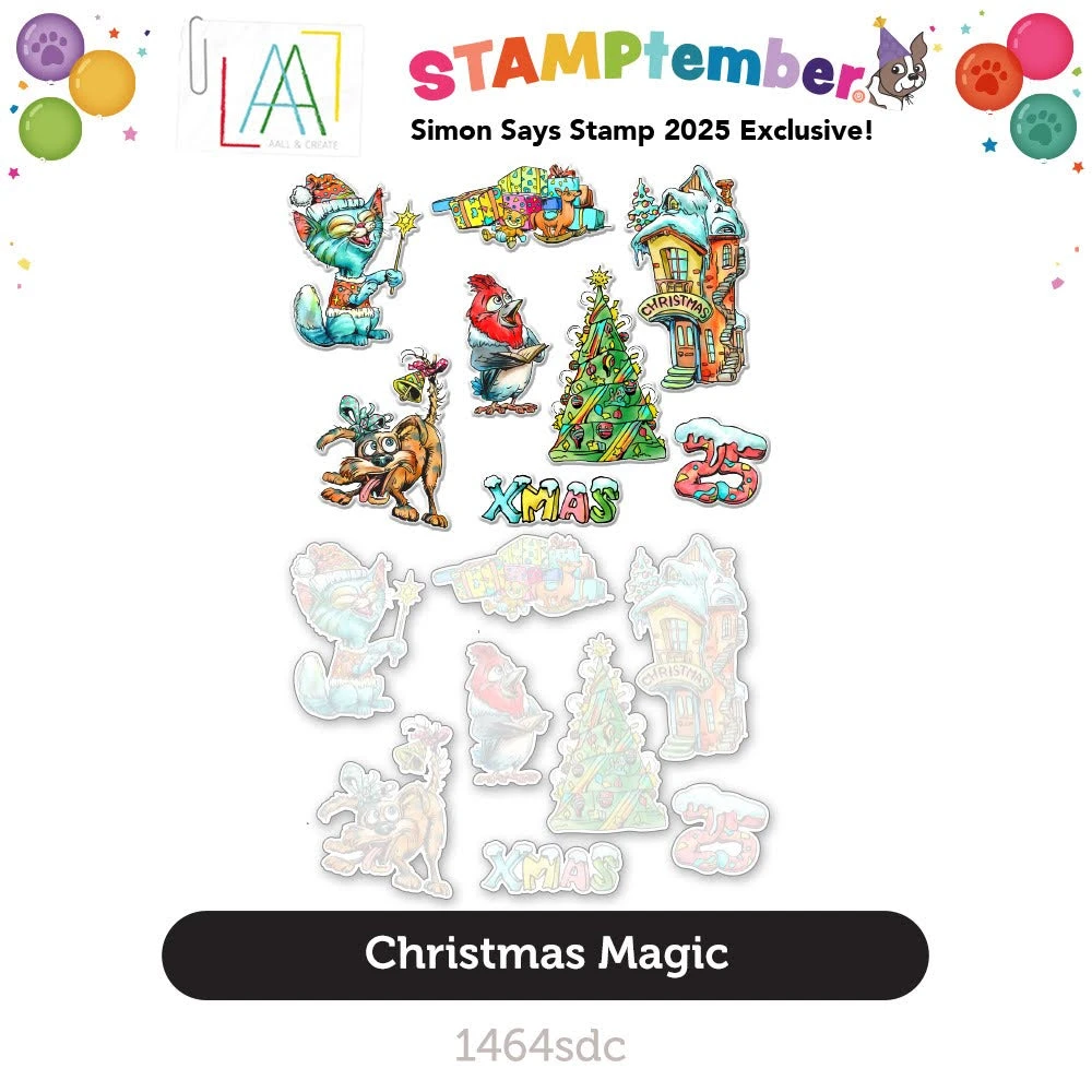 AALL & Create STAMPtember Exclusive Christmas Magic Stamps And Dies 4 AALL & Create STAMPtember Exclusive Christmas Magic Stamps And Dies - Image 2