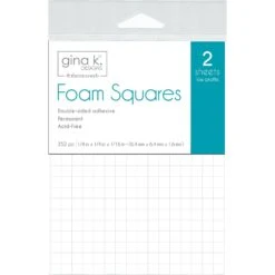 Therm O Web Gina K Designs 0.0625 X 0.25 Inch Adhesive Foam Squares 18197