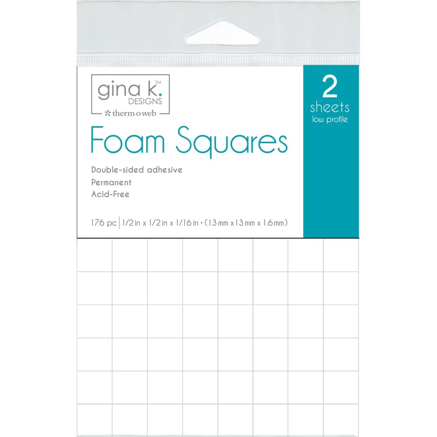Therm O Web Gina K Designs 0.0625 X 0.5 Inch Adhesive Foam Squares 18198 3 Therm O Web Gina K Designs 0.0625 X 0.5 Inch Adhesive Foam Squares 18198