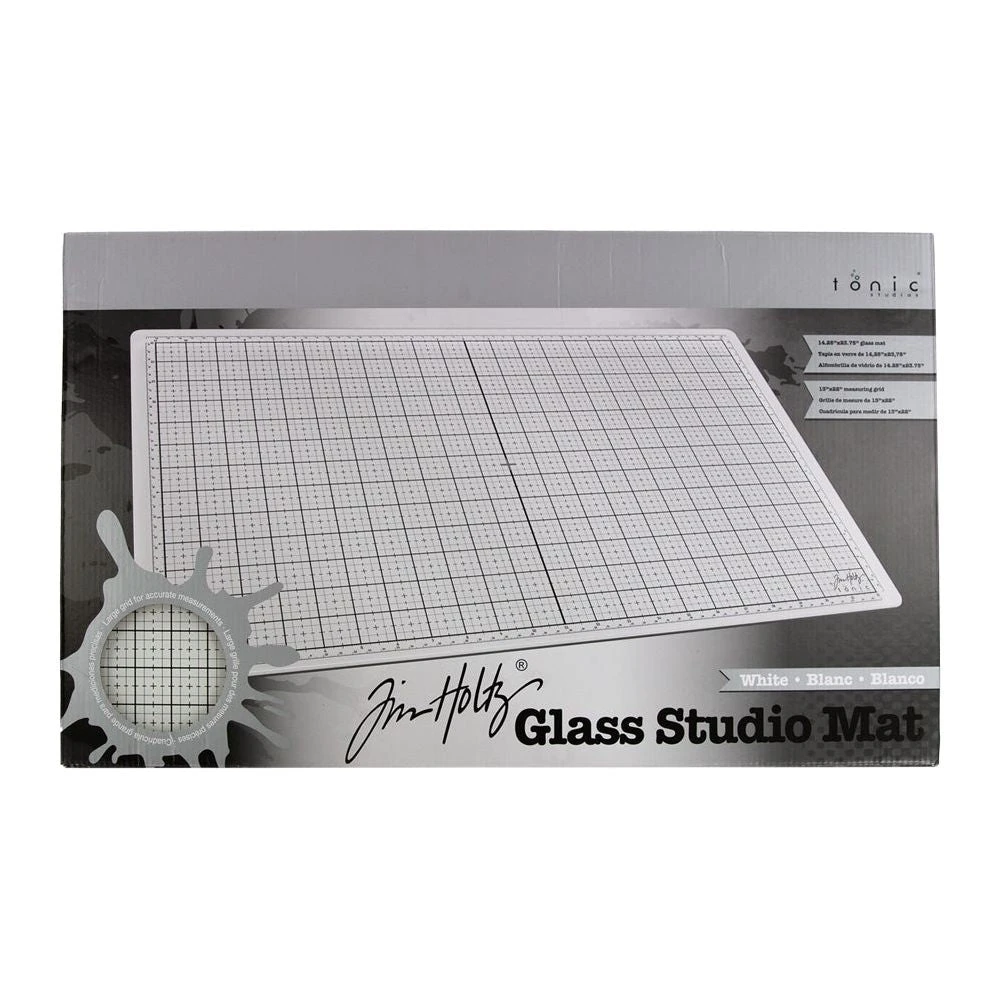 Tim Holtz Tonic Glass Studio Mats And Media Ruler Bundle 4 Tim Holtz Tonic Glass Studio Mats And Media Ruler Bundle - Image 2