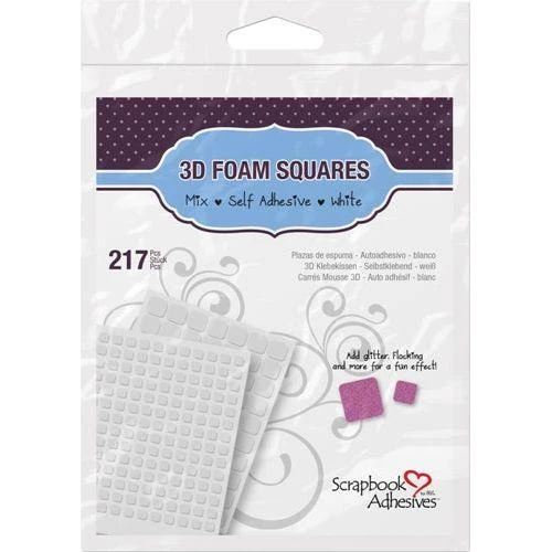 Scrapbook Adhesives 3D 217 WHITE FOAM Squares Adhesive 01614 3 Scrapbook Adhesives 3D 217 WHITE FOAM Squares Adhesive 01614
