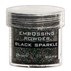 Ranger Embossing Powder Black Sparkle EPJ37460