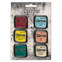 Tim Holtz Distress Enamel Pin Set 10 Ranger Tdzs73529