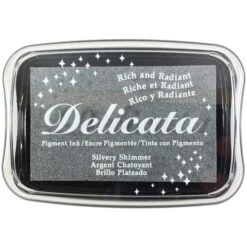 Tsukineko Delicata SILVERY SHIMMER Ink Pad DE-000-192