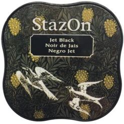 Tsukineko Stazon MIDI JET BLACK Ink Pad SZ-MID-031