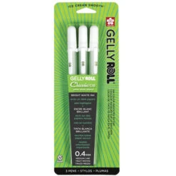 Sakura CLASSIC WHITE Gelly Roll Medium Point Pens Set Of 3 37488