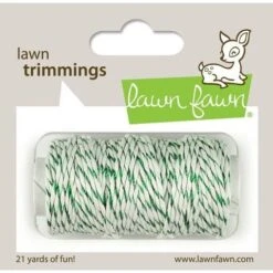 Lawn Fawn GREEN SPARKLE Single Cord Lawn Trimmings LF691