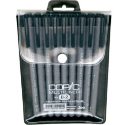 Copic Multiliner B-2 SET Black Ink Pens 41949