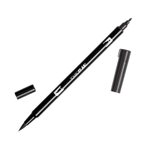 Tombow® Tombow N15 BLACK Dual Brush Marker 56621 3 Tombow® Tombow N15 BLACK Dual Brush Marker 56621